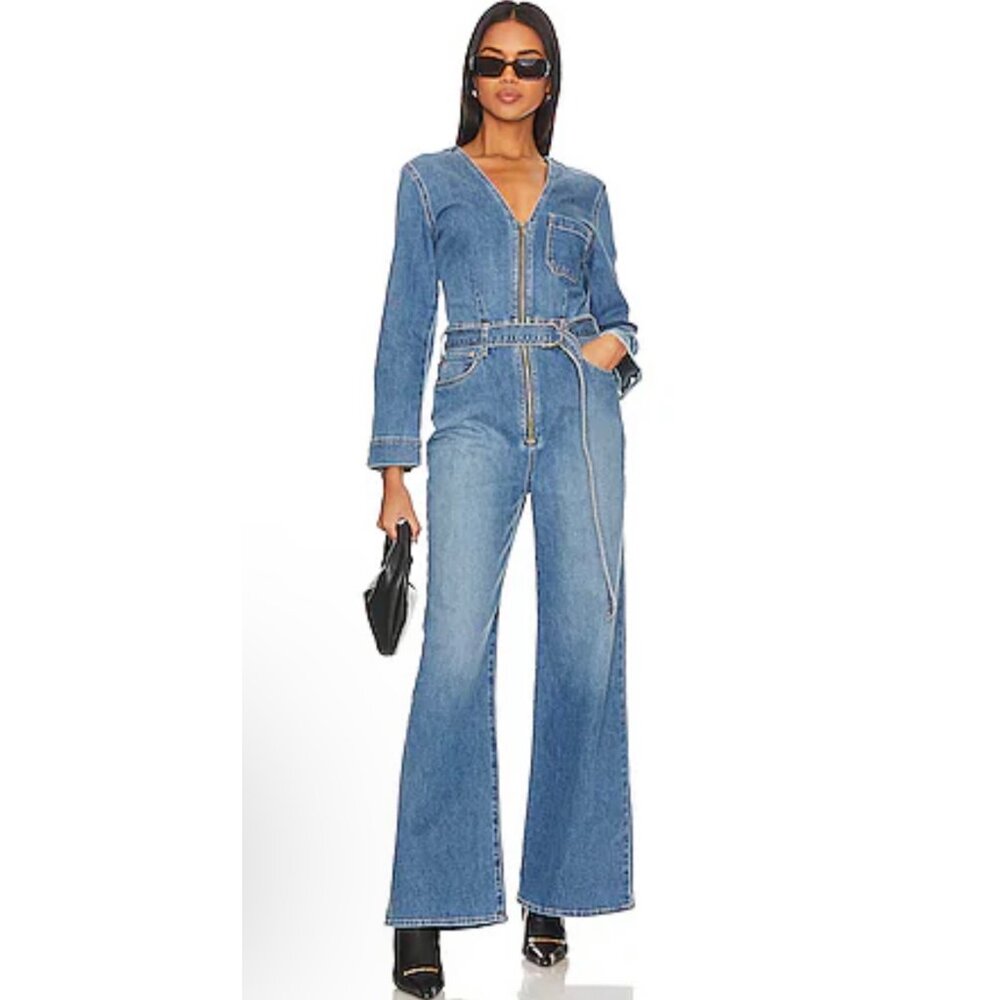 ETICA Lia Retro Jumpsuit XS NWT * belt not included